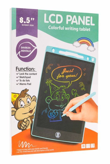 Tablet 8,5' Do Rysowania I Pisania Dla Dzieci 3+ Niebieski + Rysik