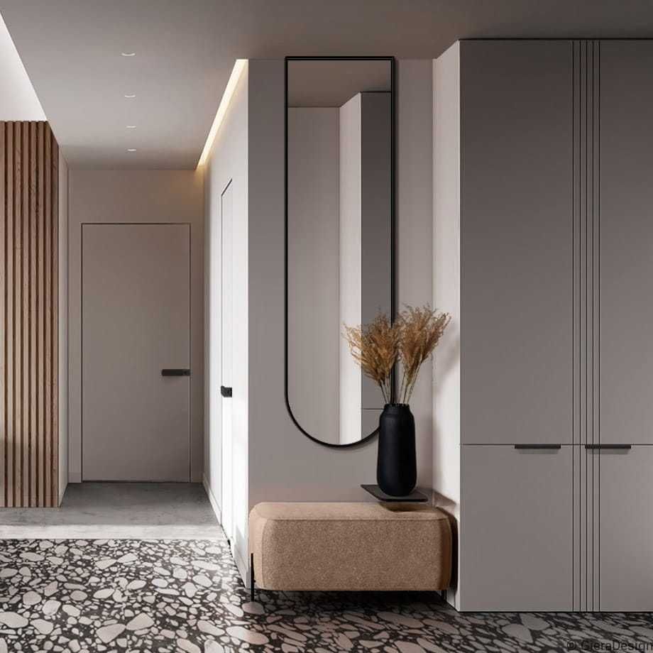 Giera Design Lustro Portal czarne z łukiem 50x120 POR/SL/B/50x120