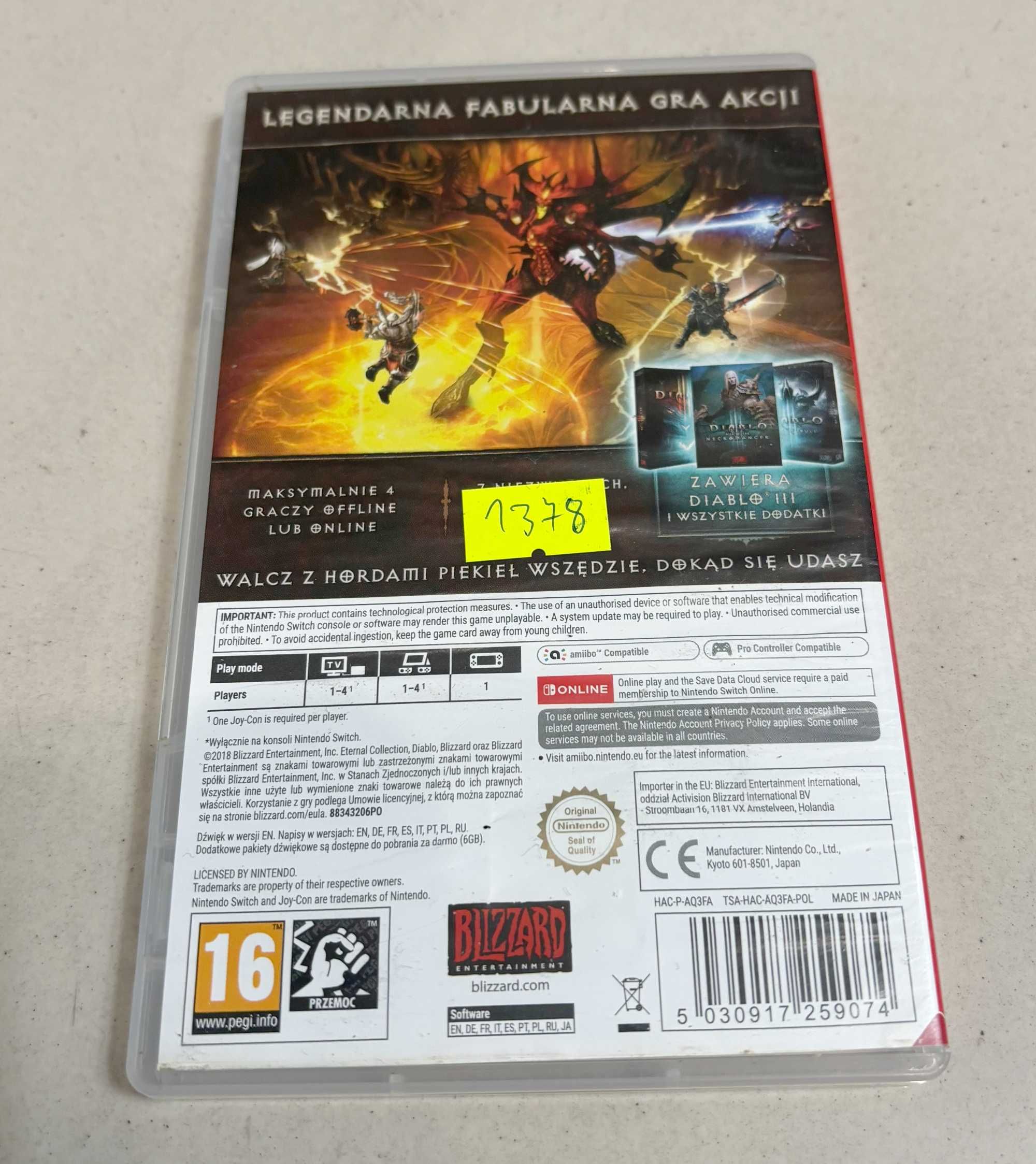 Diablo 3 Eternal Collection na Nintendo Switch /Nowy Lombard/Katowice
