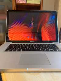 MacBook Pro i7 com 8gb ram ecran de 15 (Avariado)