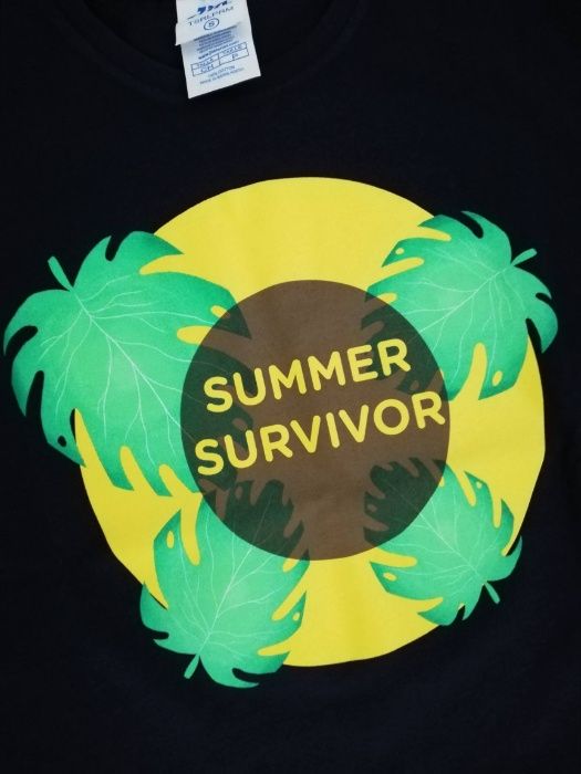 Koszulka na lato, t-shirt Summer survivor, nowy, rozmiar S, lato