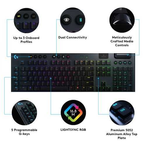 Teclado Mecânico Wireless Logitech G915 (layout PT)