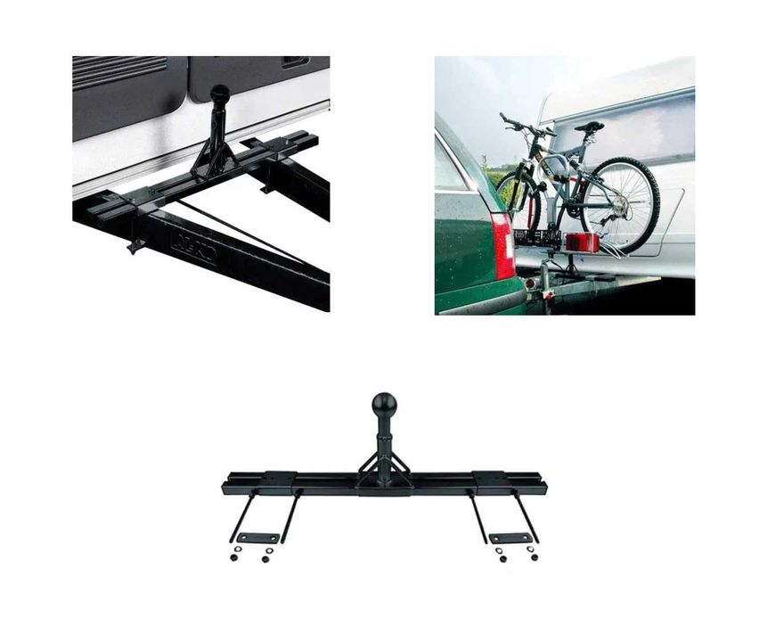 Adapter do bagażnika rowerowego na dyszel zestaw do dyszla przyczepy