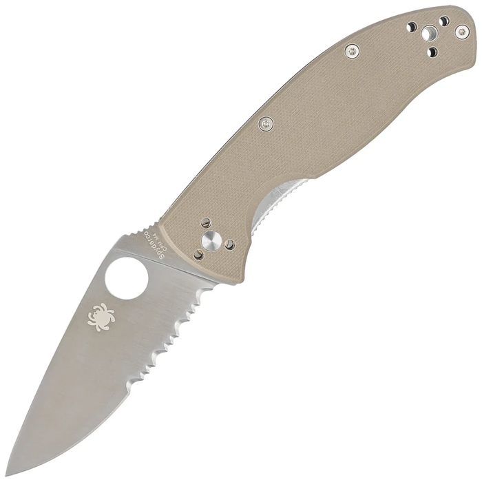 Nóż składany Spyderco Tenacious Brown G10,  (C122GBNM4PS)