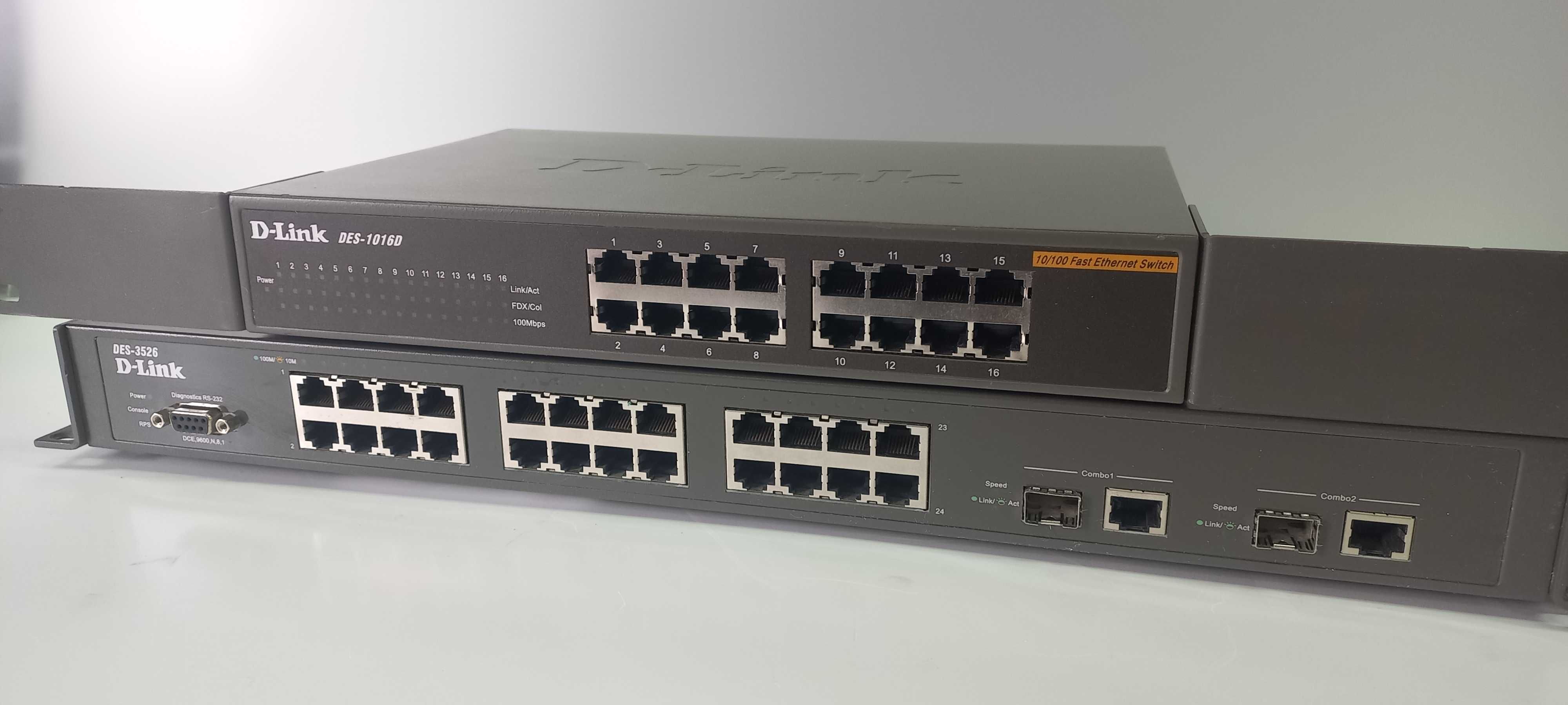 Некерований комутатор D-Link DES-1016D 16 портів RJ-45 10/100 Мбіт/сек
