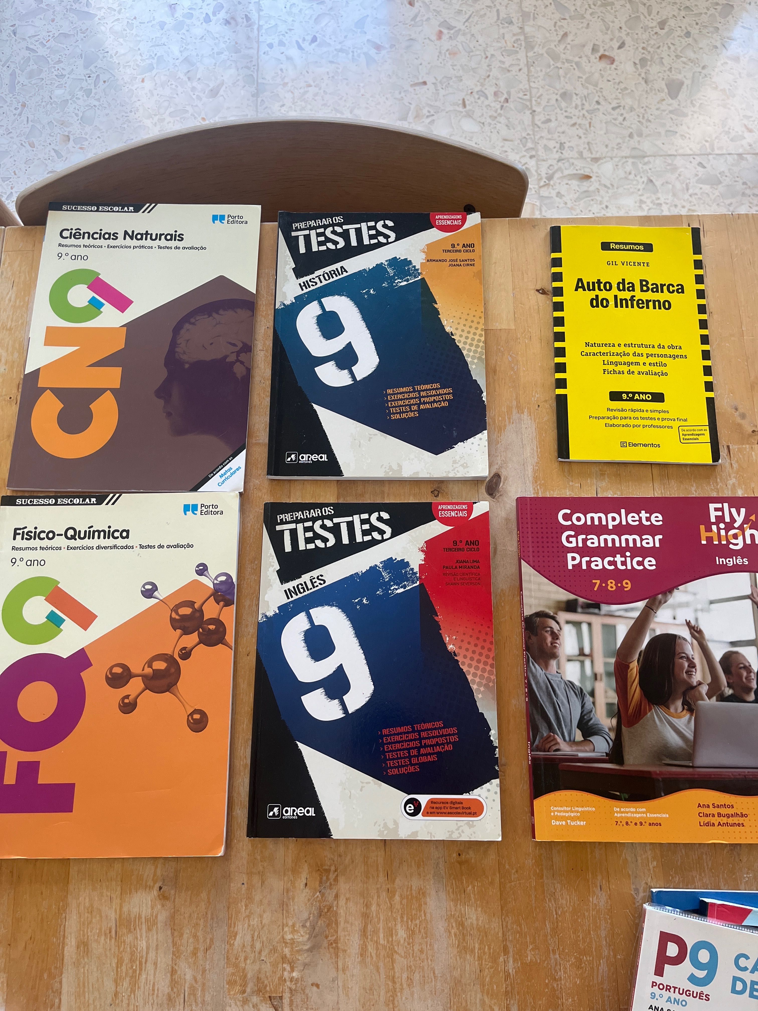 Livros de apoio escolar 9 ano e gramatica