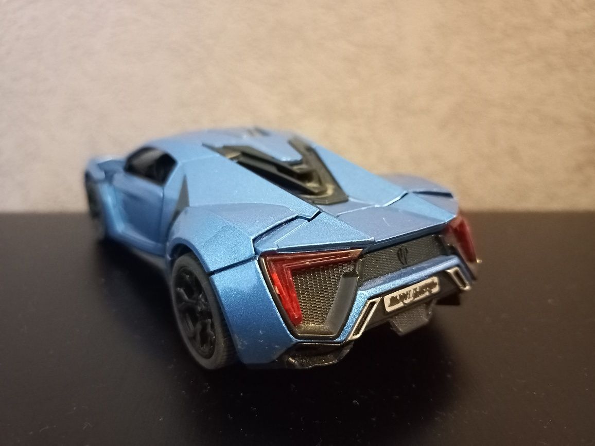 Машинка ігрова «Lykan Hypersport» Синя 14 см