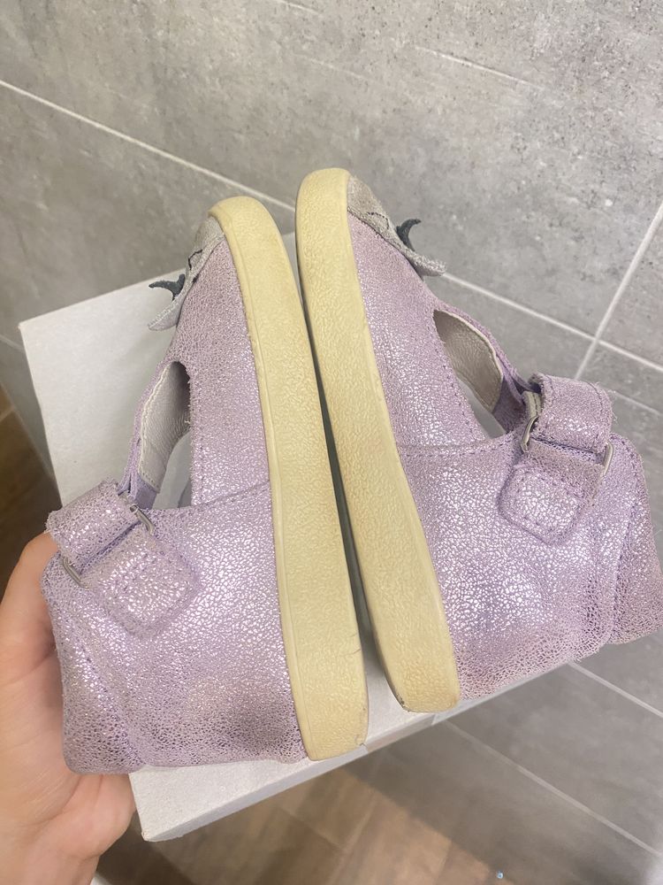 Buty Mrugala baleriny baletki 24 kitty lavender liliowe