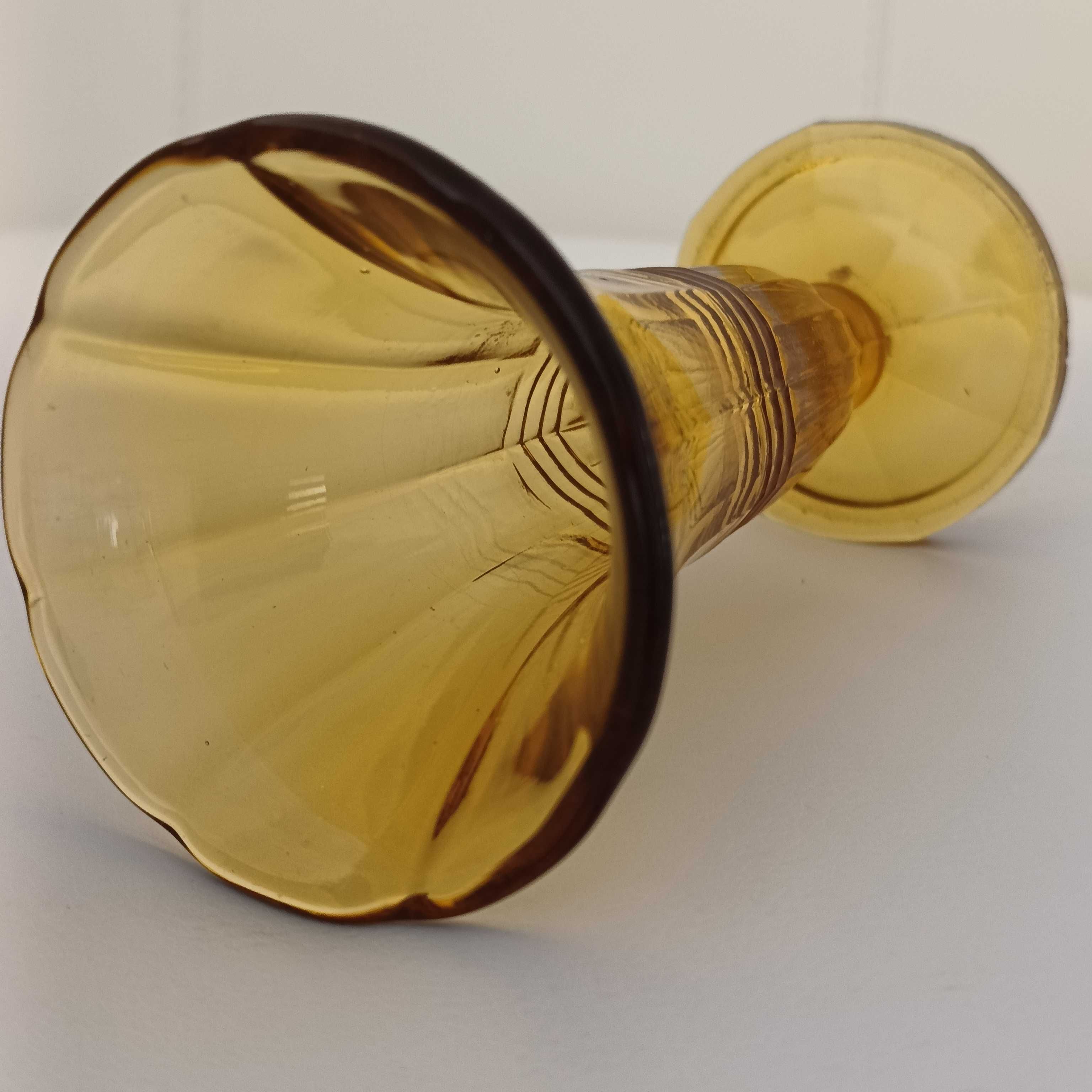 **wazon Huta Szkła Zawiercie Art Deco 1930+