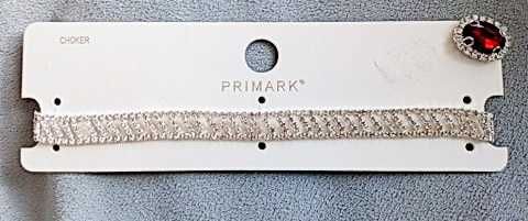 Primark! Choker opaska na szyję cyrkonie Nowe