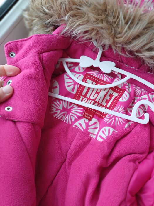 Комбінезон зимовий термо на дівчинку 86 см 92 см