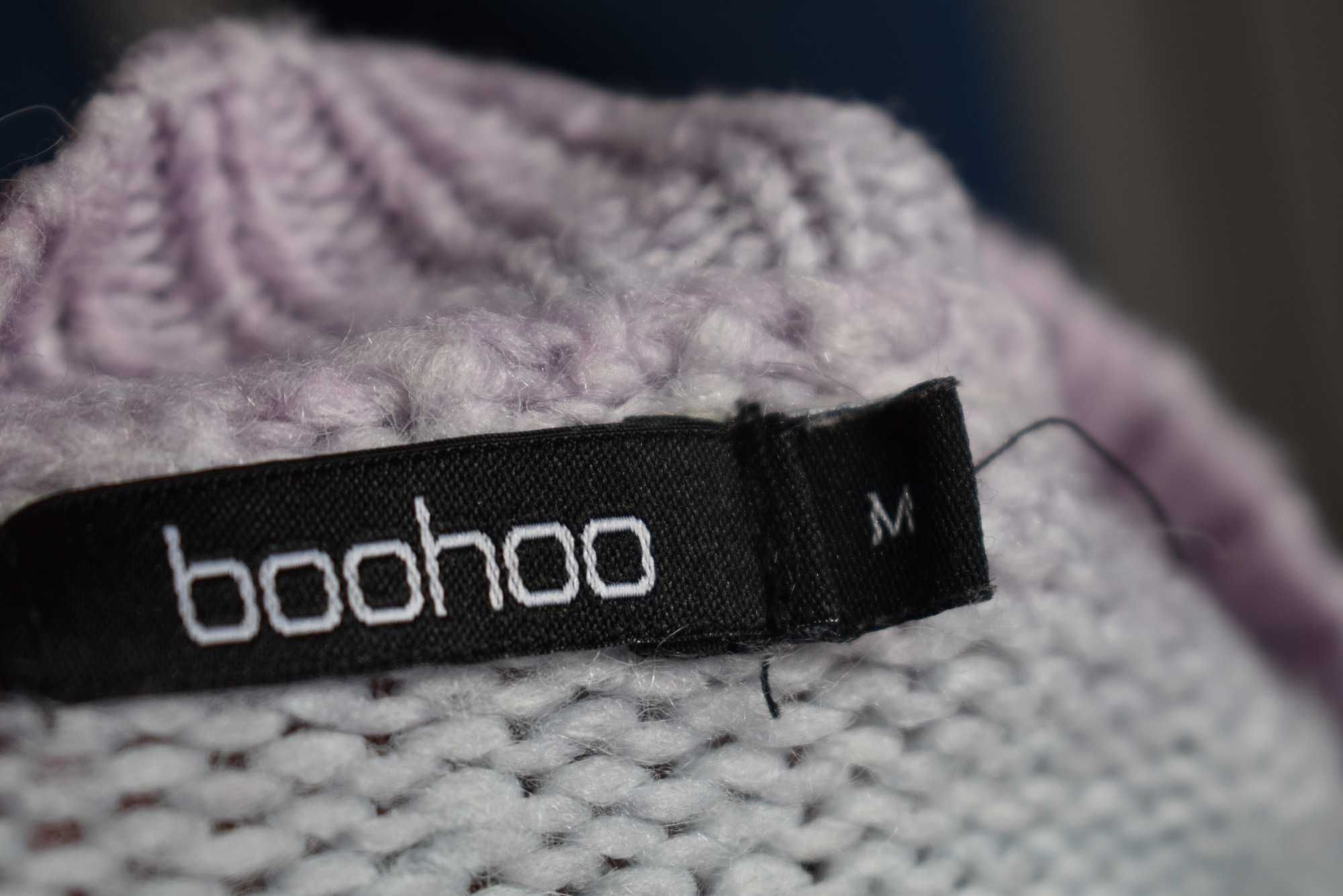 Sweter 38 M tęczowy kolorowy krótki oversize luźny dzianinowy oversizo