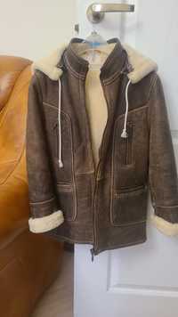 Натуральная дубленка Davio [не H&M] куртка 6-8 лет 115-130 см