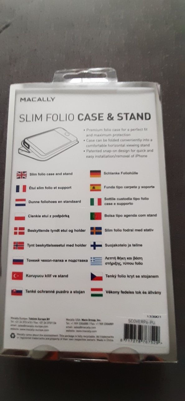 Etui case Macally z klapką do IPhone 5c