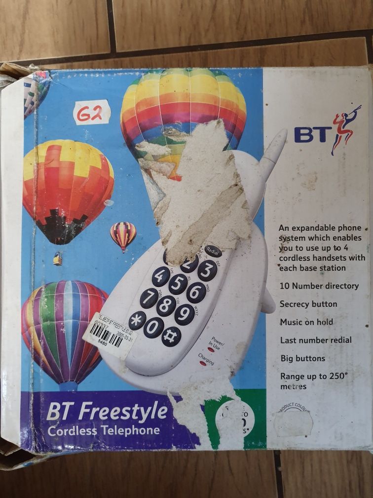 BT Freestyle 60 Bezprzewodowy telefon z dużymi przyciskami

Nowy