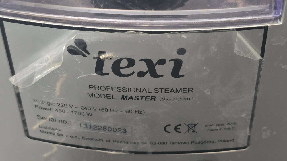 Parownica z wieszakiem Texi Master Silver Metallic 1700W