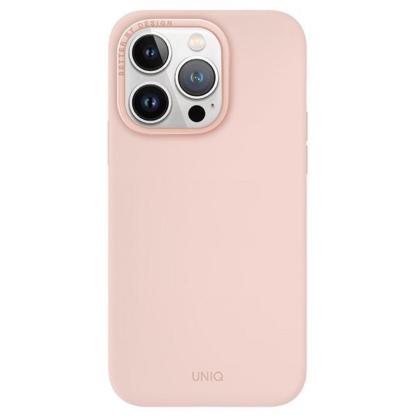 Etui iPhone 15 Pro 6.1" Uniq Lino Hue Różowy z Funkcją Magclick