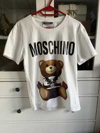 Biały t-shirt Moschino