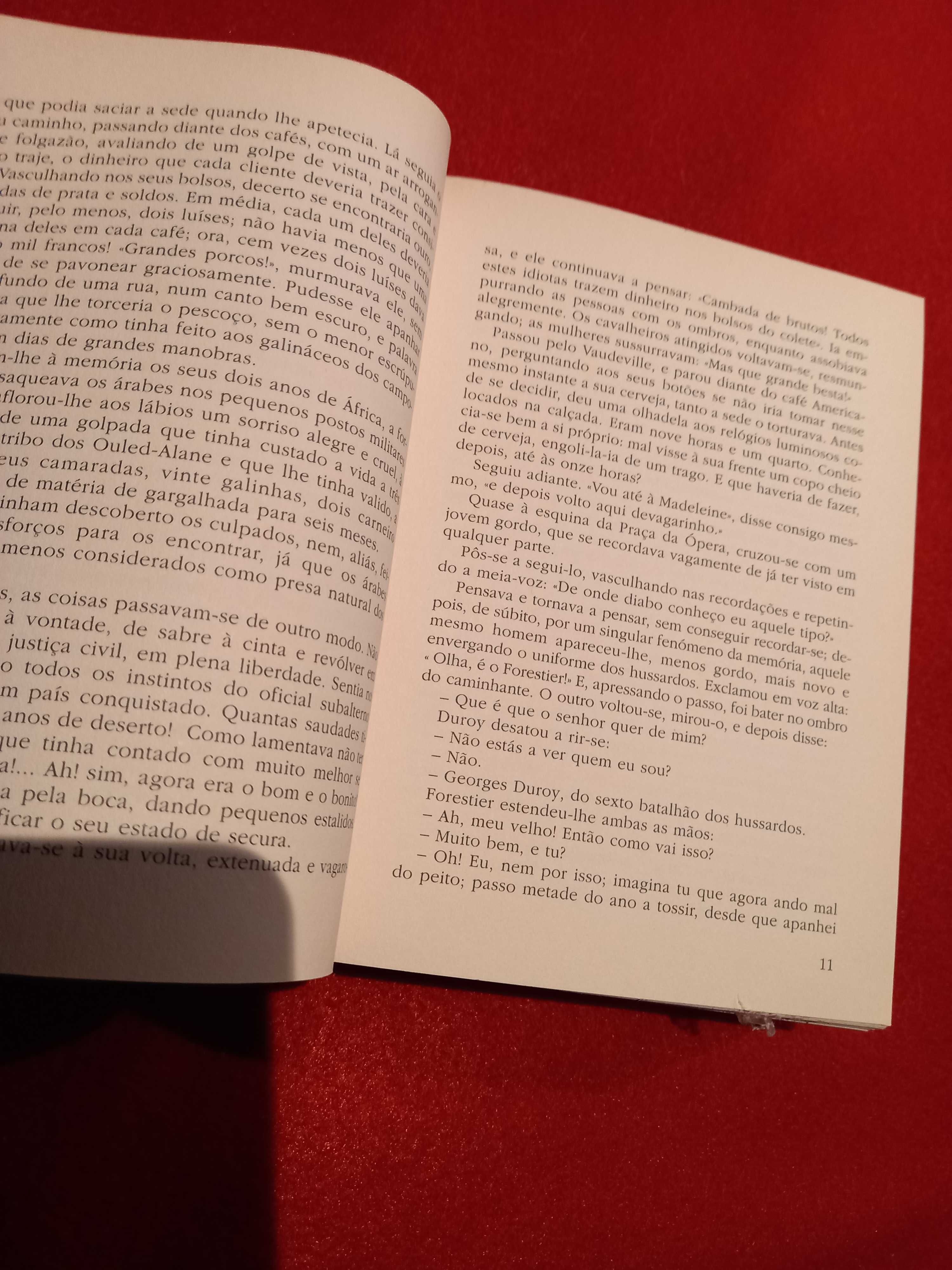 Livro antigo de capa dura: "Bel-Ami" - Guy de Maupassant