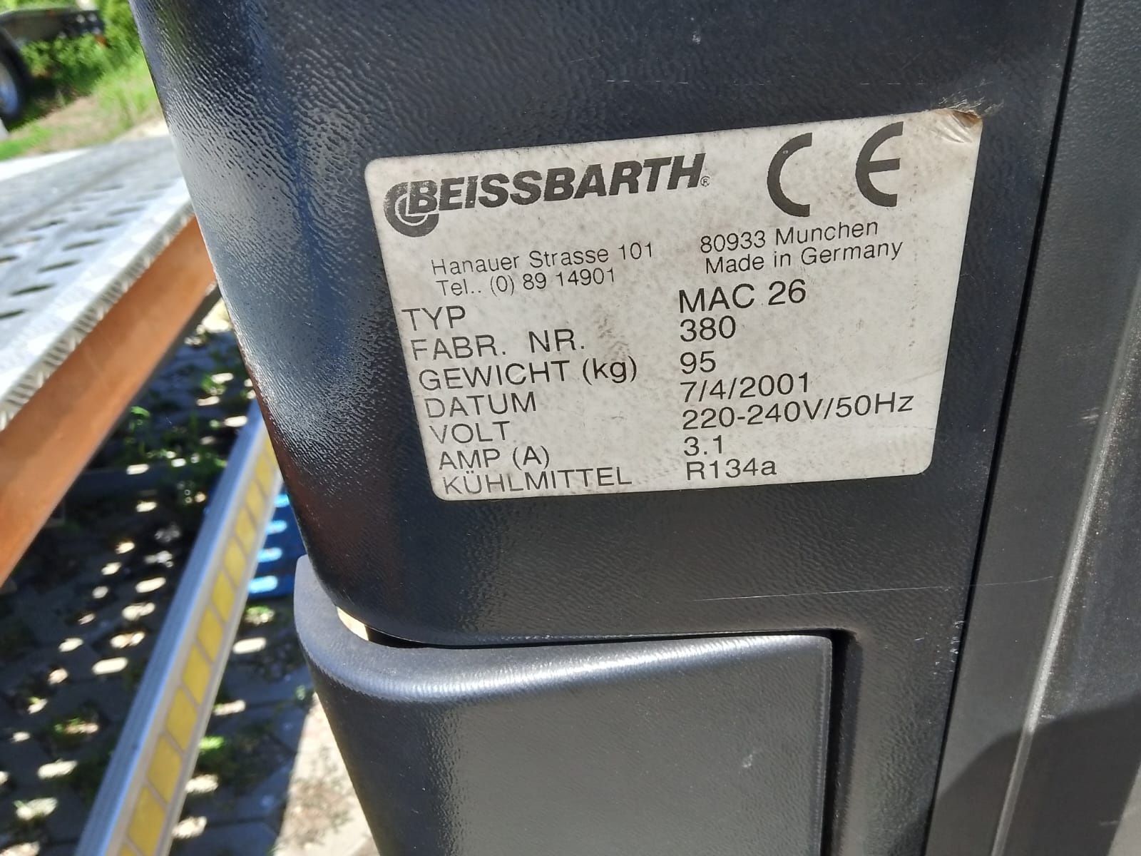 Stacja do klimatyzacji beissbarth mac 26