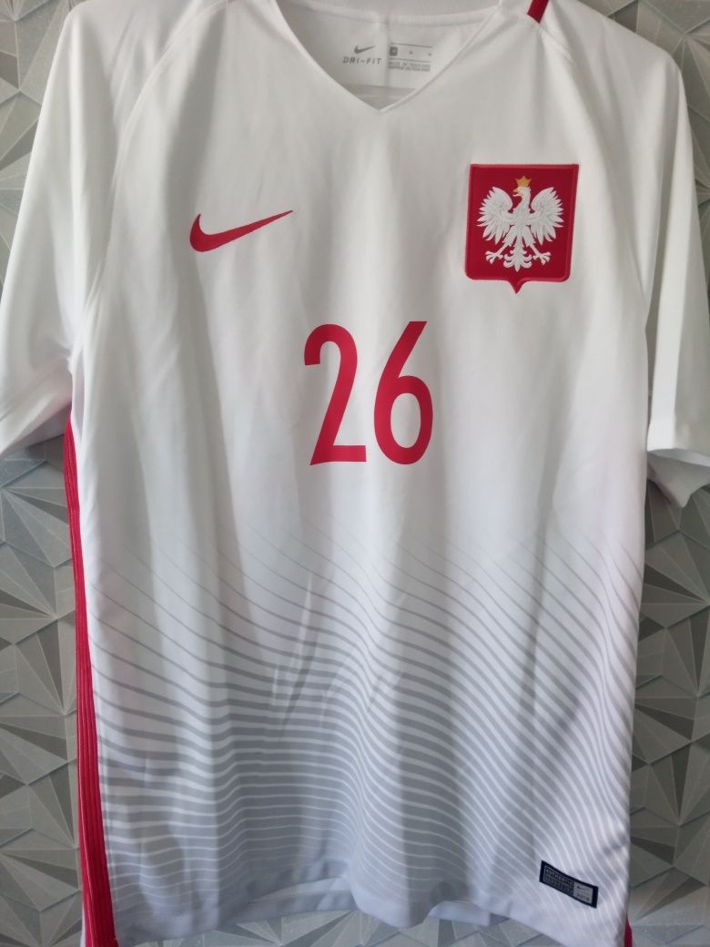 Koszulka Meczowa Piłkarska Reprezentacji Polski Rafał Wolski 2016 Euro