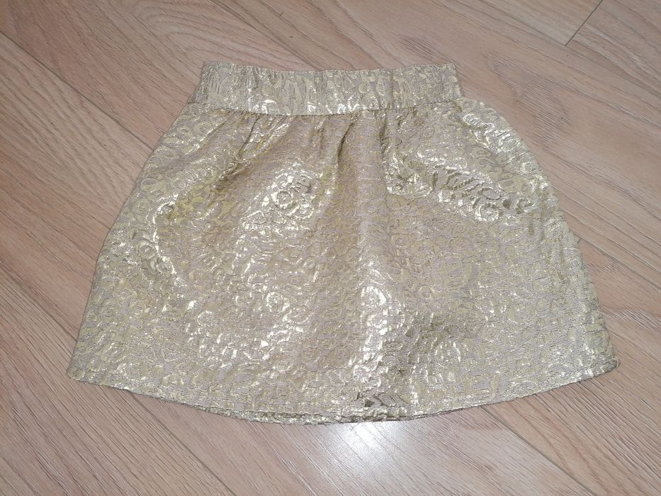 spódnica dziewczęca elegancja złota r. 104