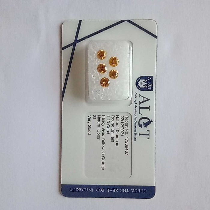 5 diamantes 1.13ct