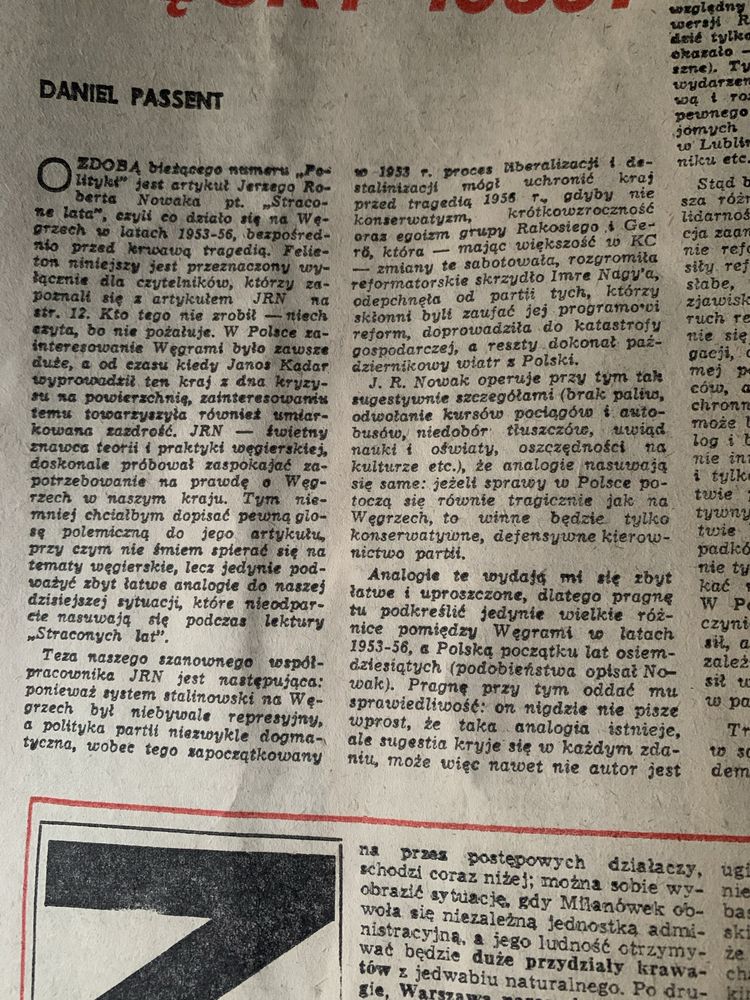 Polityka gazeta z 19.09.1981 roku