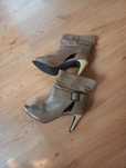Botki Stradivarius skóra naturalna 41