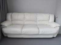 Продам белый диван из натуральной кожи