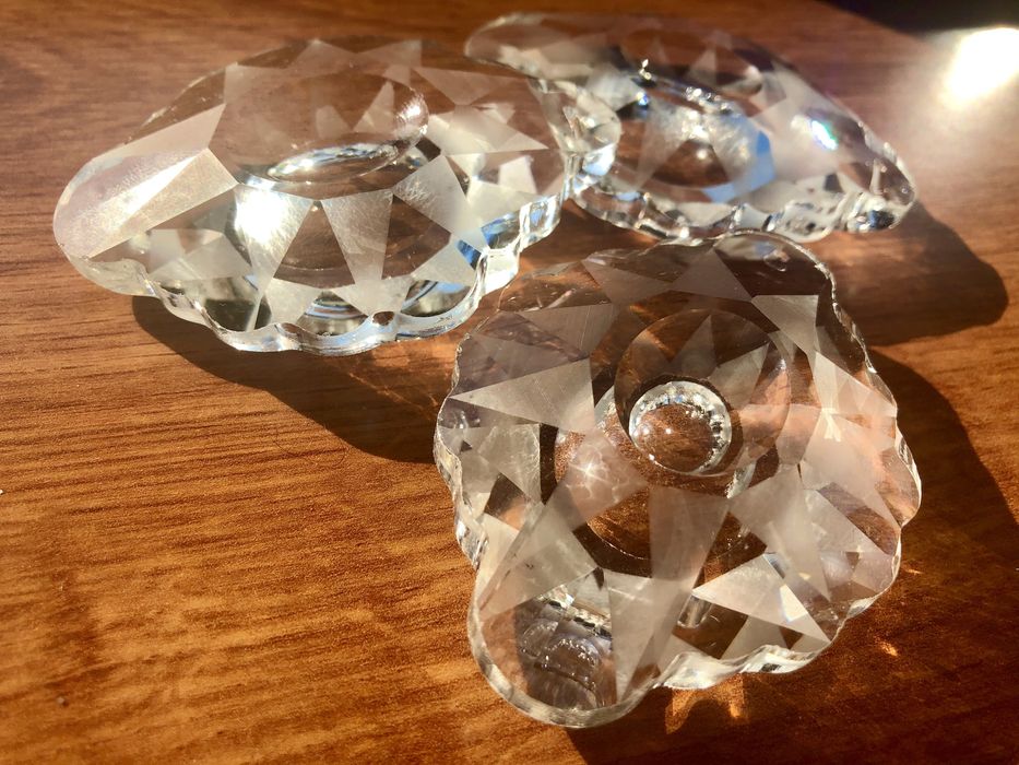 Хрустальные подвески Чехия для лютры . Хрустальные кристалы. Висюльки.