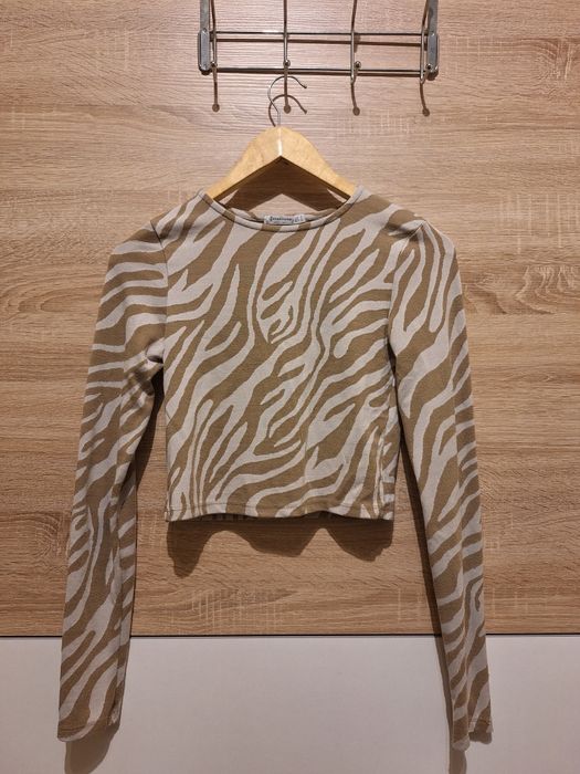 Camisola Cropped Manga Comprida | Stradivarius
