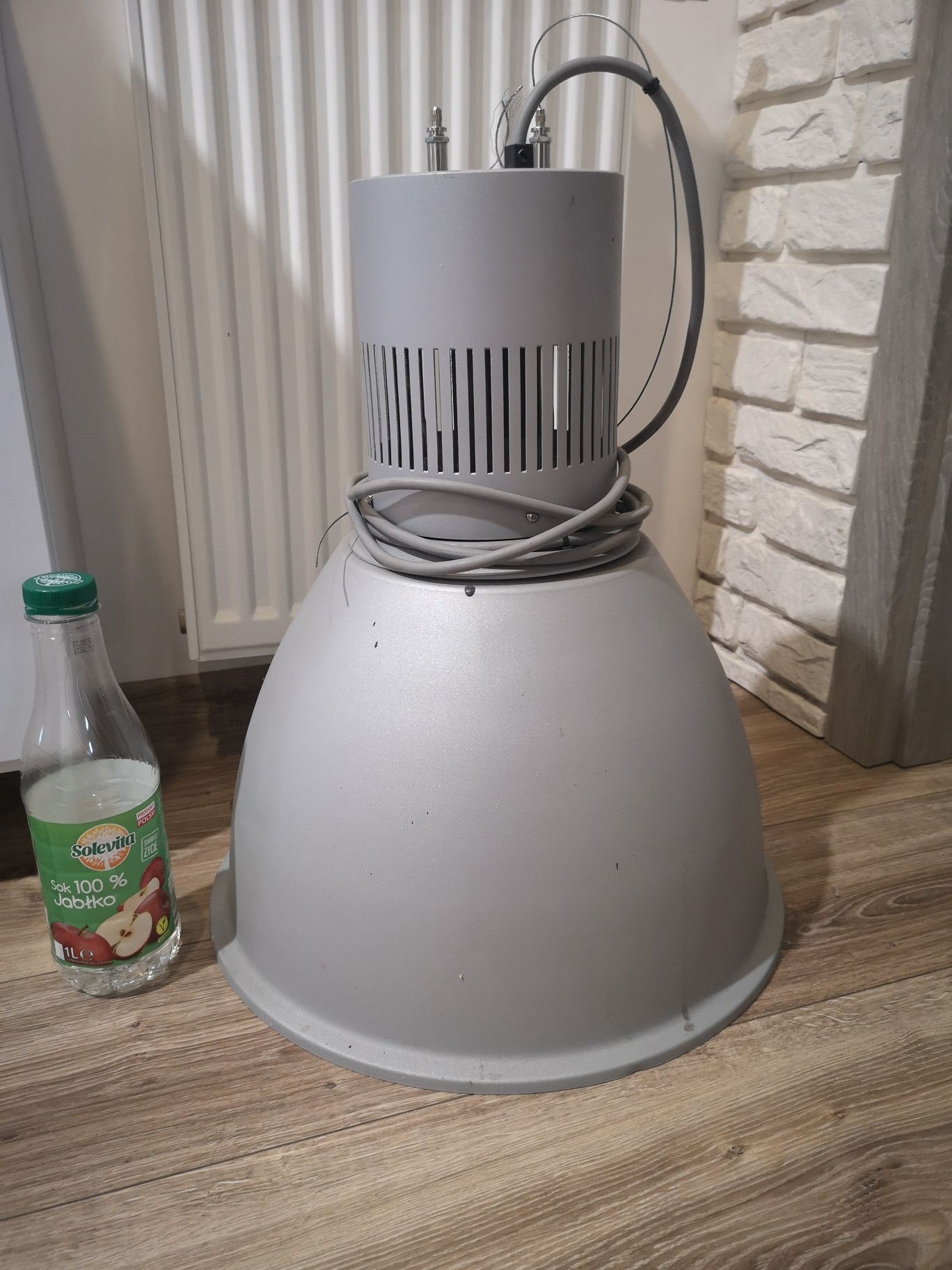 Lampa duża klosz żyrandol oświetlenie hali metalohalogenowe klosz