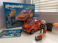 Playmobil 9235 zestaw strażacki samochód i ludzik z akcesoriami