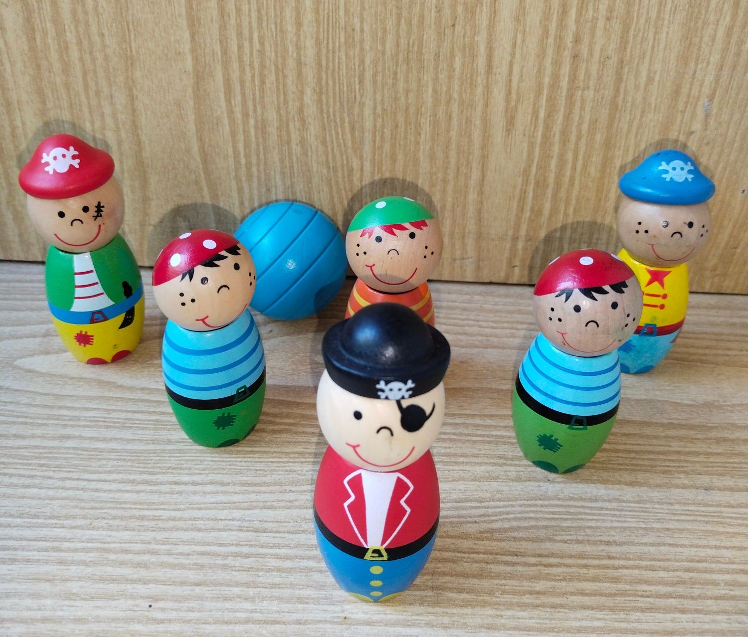 Детский деревянный боулинг Пираты
