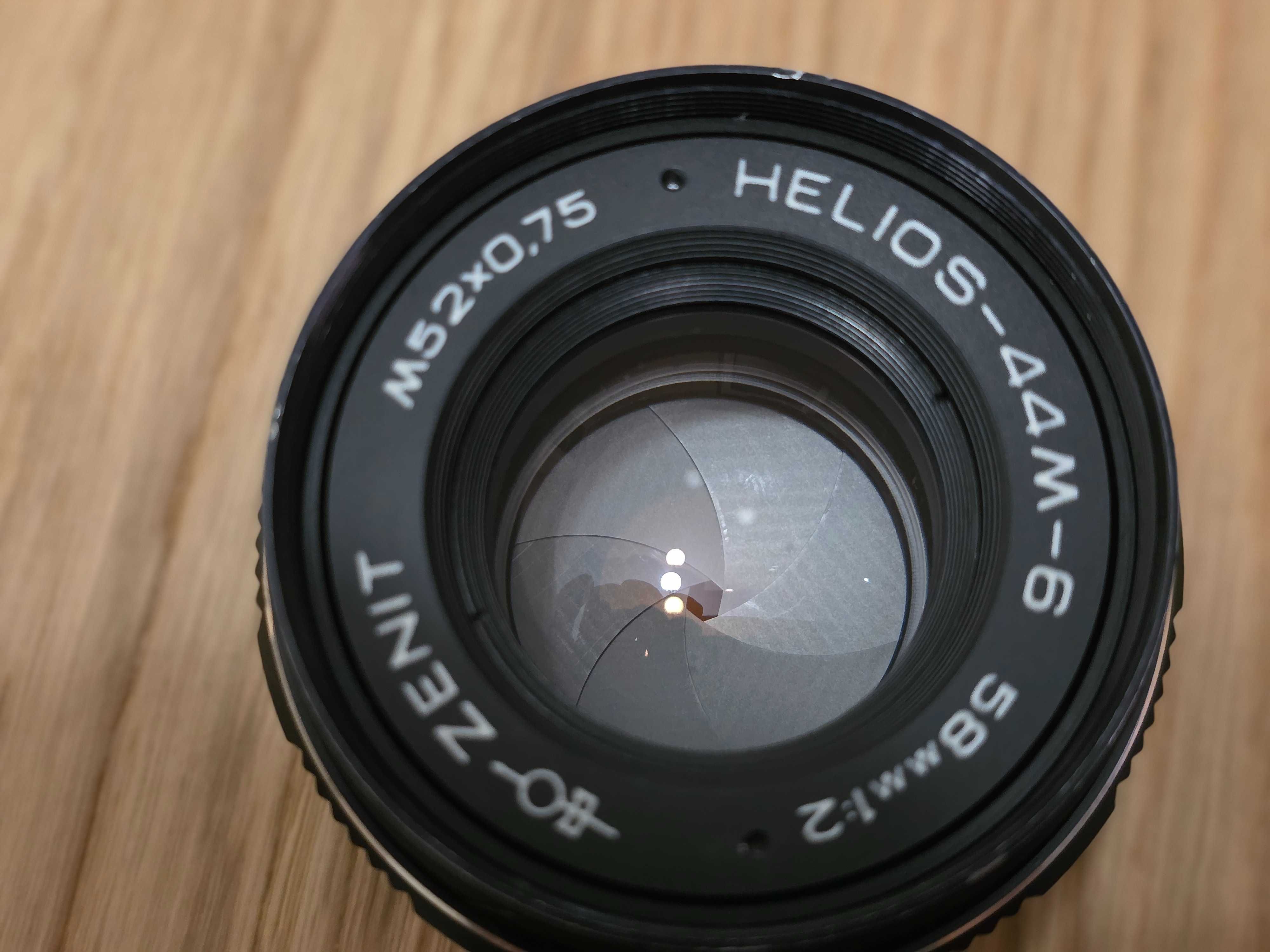 Obiektyw Helios 44M-6 58 mm F2 M42 Zenit stan bdb powłoki