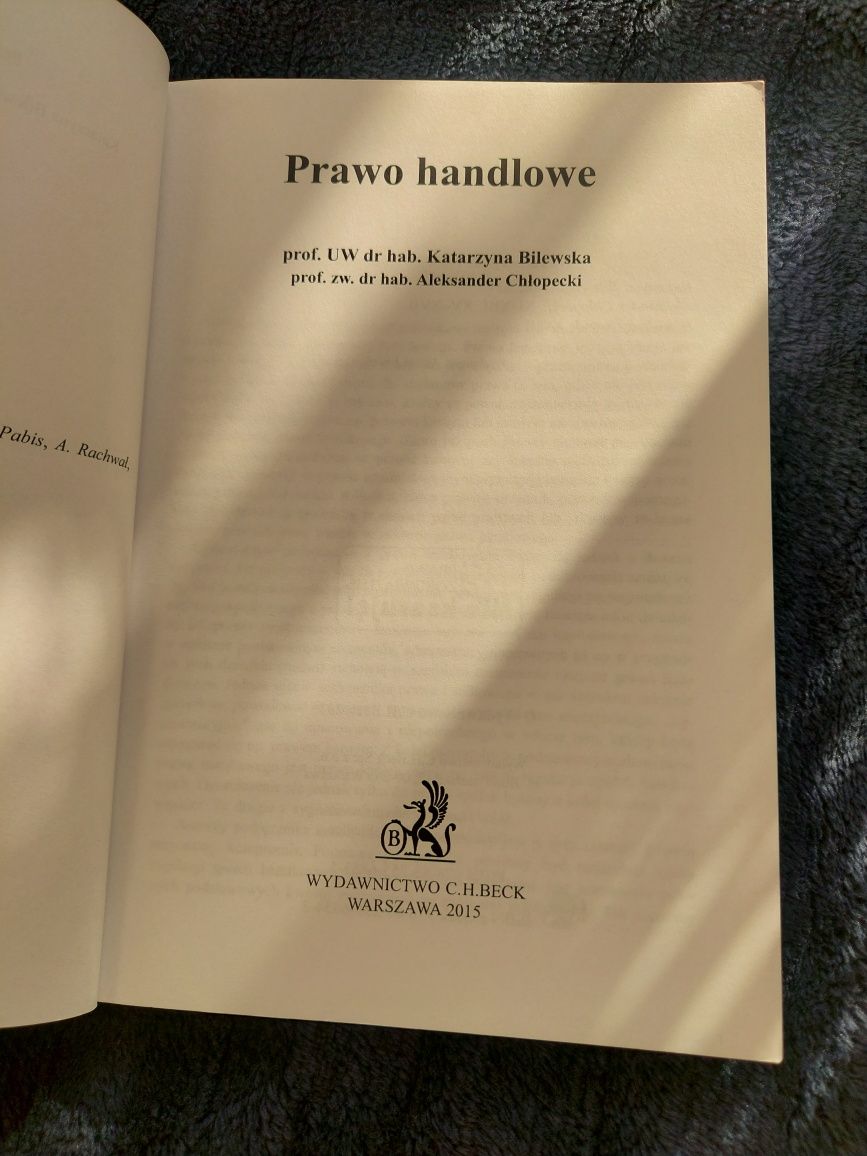 Prawo handlowe, Bilewska, Chłopecki
