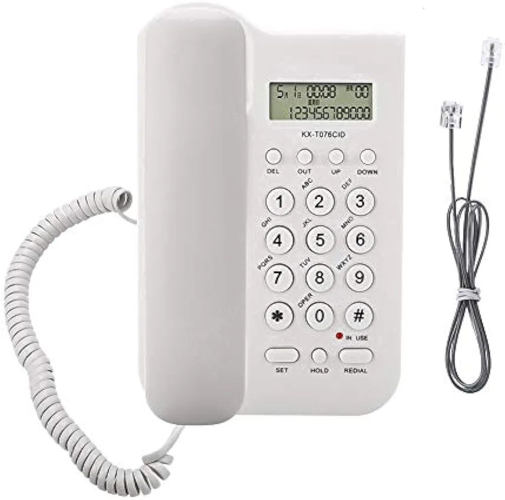 Telefon przewodowy do biura, do domu hotelu telefon stacjonarny