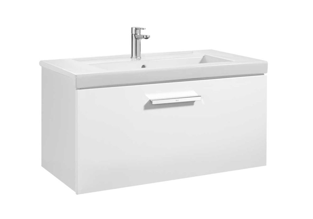 Roca móvel com 1 gaveta e lavatório novo