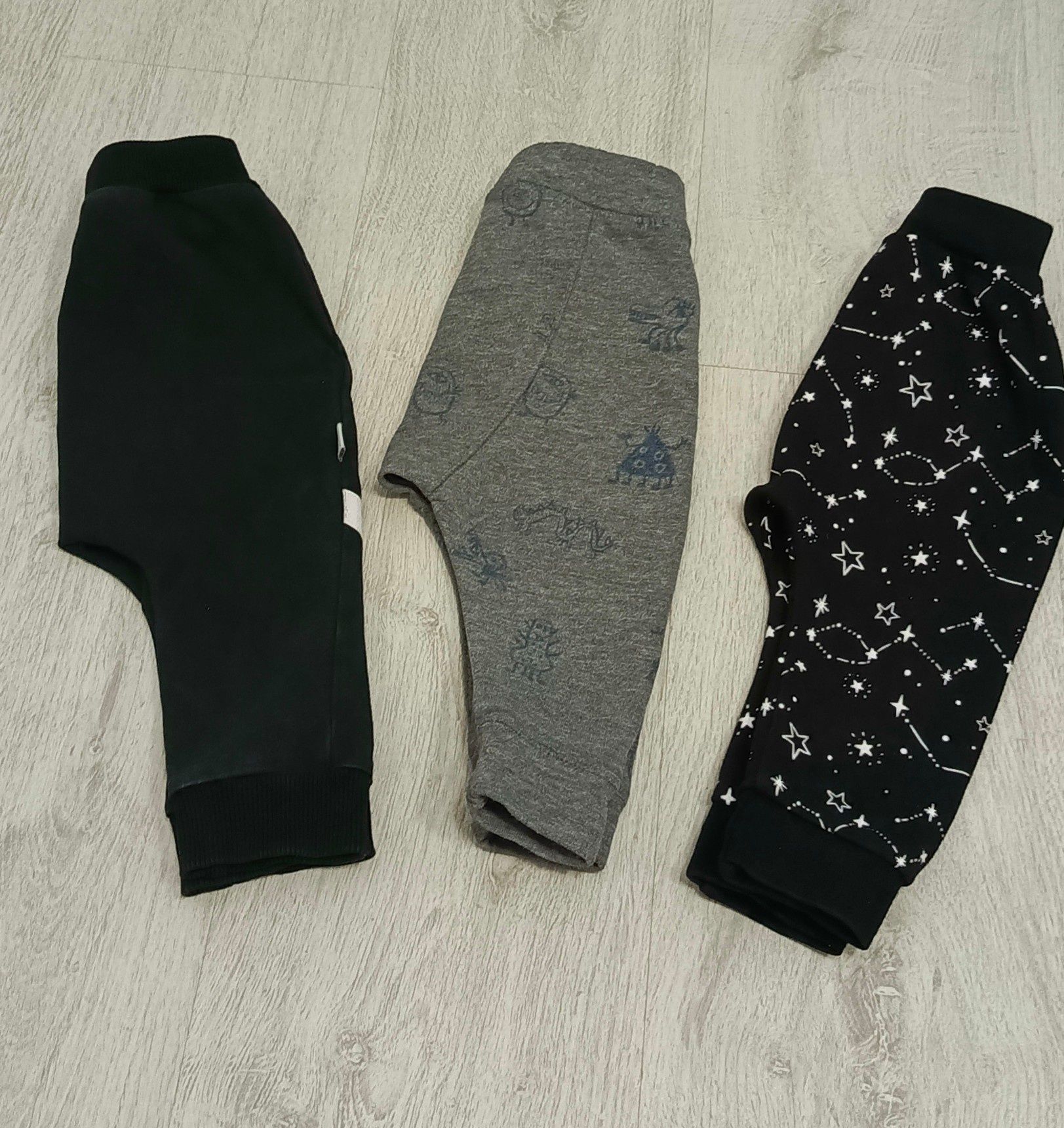 3 pary spodni baggy/haremki r. 80