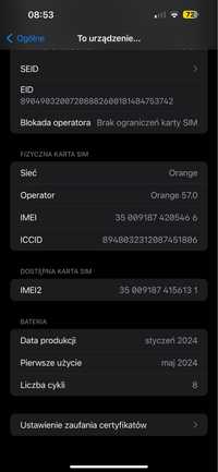 IPhone 15 pro max 256 GB z miesiaca wziety