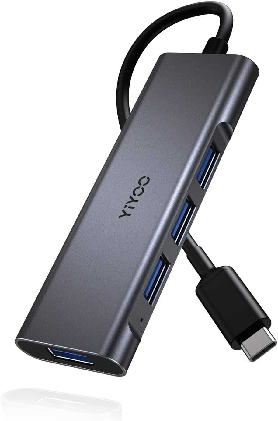 YIYOO 4-w-1 USB C HUB, stacja dokująca USB C z 4 USB 3.0,  5 Gb/s