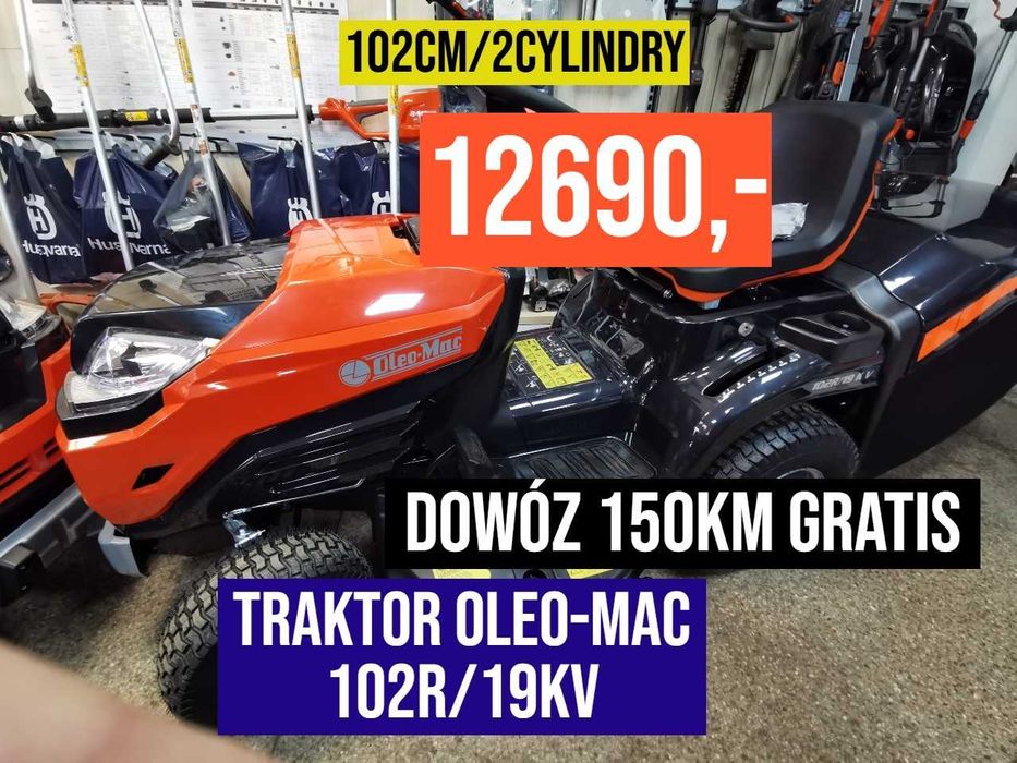 Traktor Oleo-Mac OM 102R/19 KV 102CM/2Cylindry/Raty Leasing Husqvarna