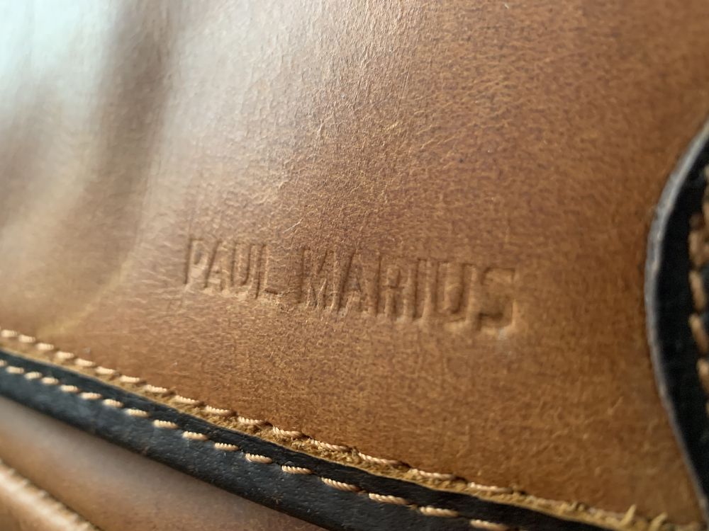 Портфель сумка вінтаж ретро шкіра Paul Marius