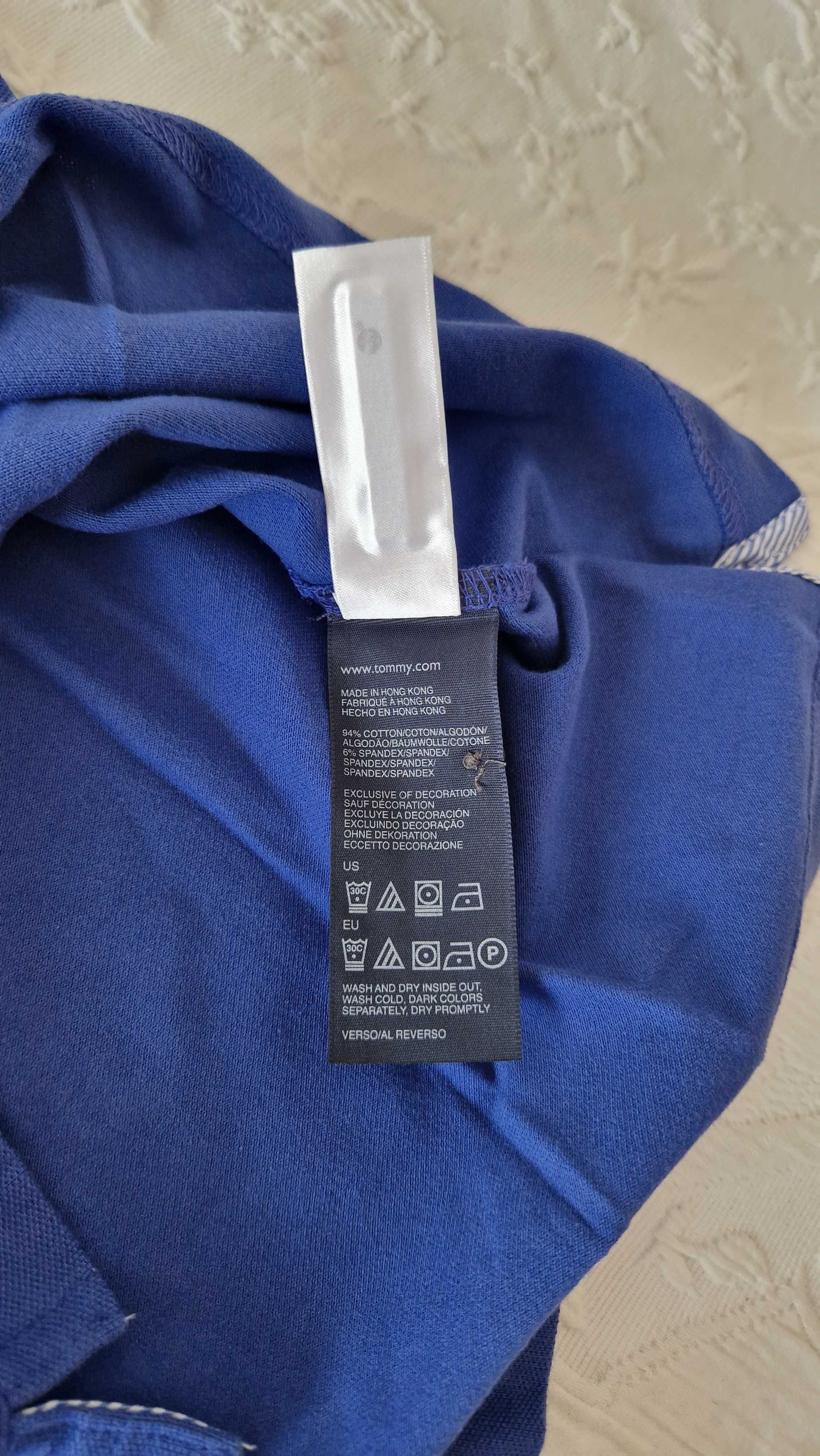 Polo azul, Tommy Hilfinger, tamanho S/P