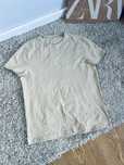 Bedowy elastyczny t-shirt meski rozm S slim