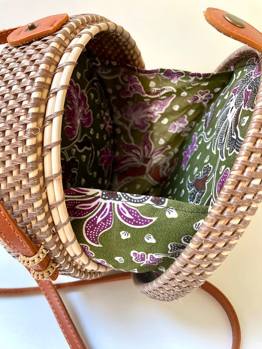 Torebka ręcznie pleciona rattan