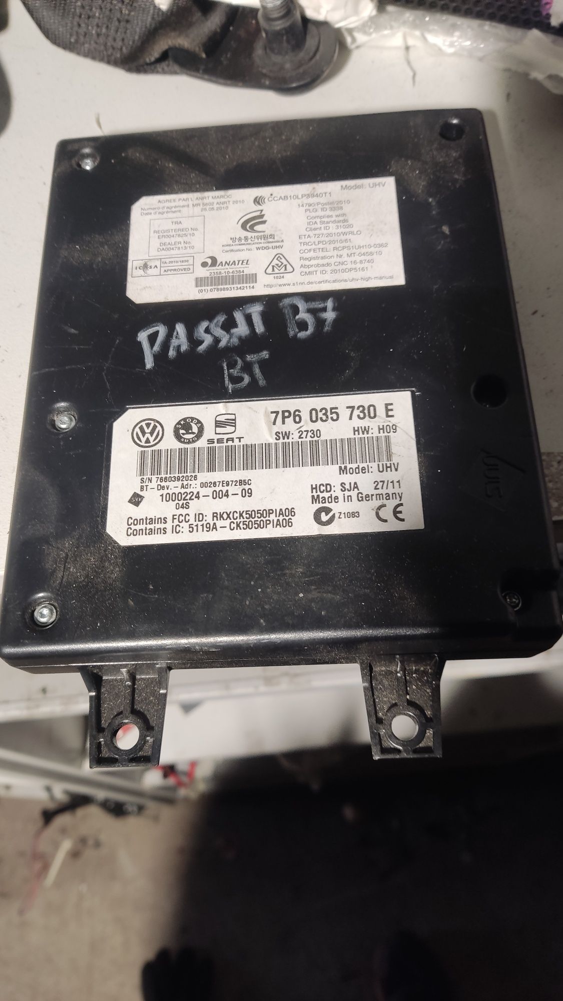 Moduł sterownik bluetooth volkswagen passat B7