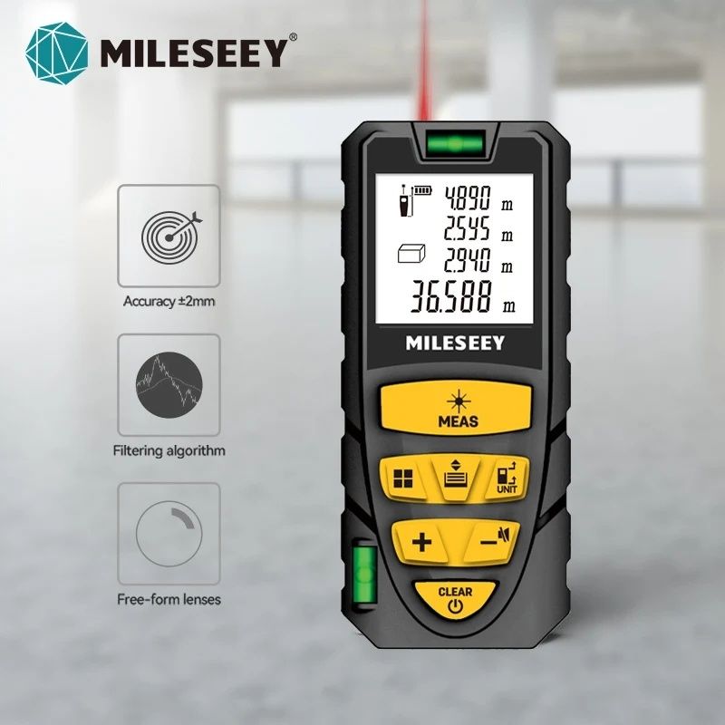 Лазерна рулетка далекомір Mileseey S2 40м