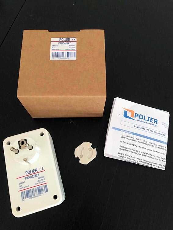 Filtro anti-"electricidade suja" PANDA15X2 Polier NOVO Inclui Portes